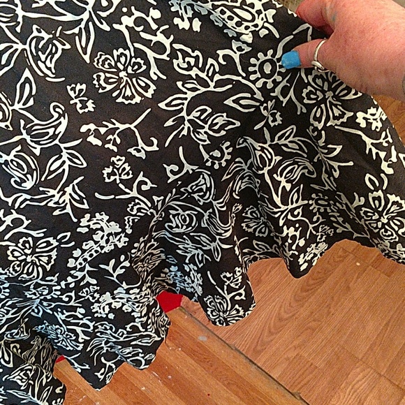 Aqua and black dress - Picture 2 of 2